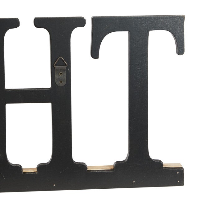 Black Wood Traditional Wall Decor, , on-hover image number 1