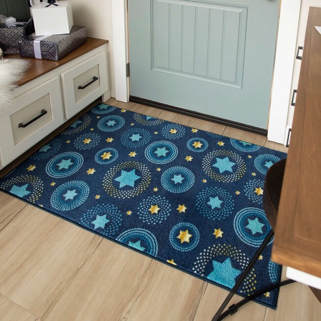Holiday Stars Multi Kitchen Rug, , alternate image number 7