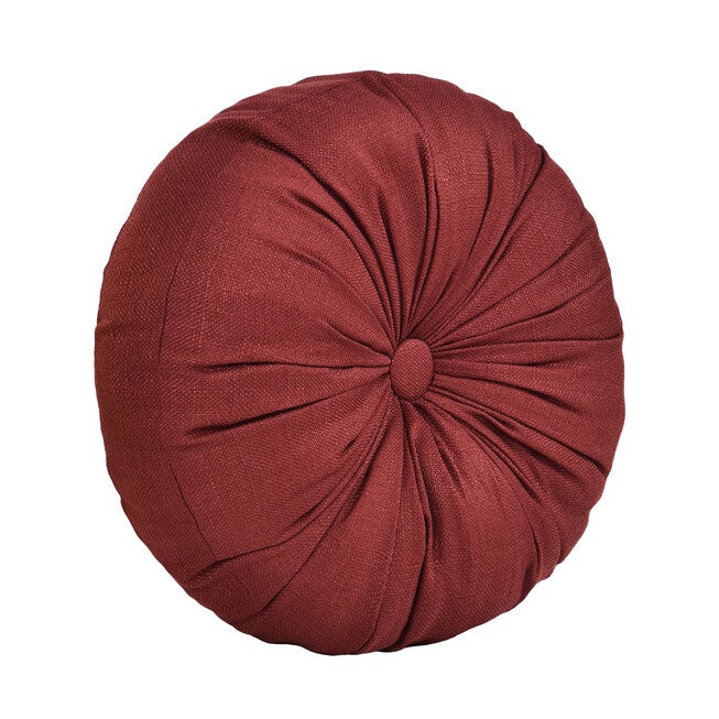 Bari Round Decorative Throw Pillow, RED, hi-res image number 0