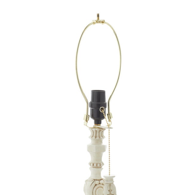 White Polystone Coastal Buffet Lamps, , alternate image number 7