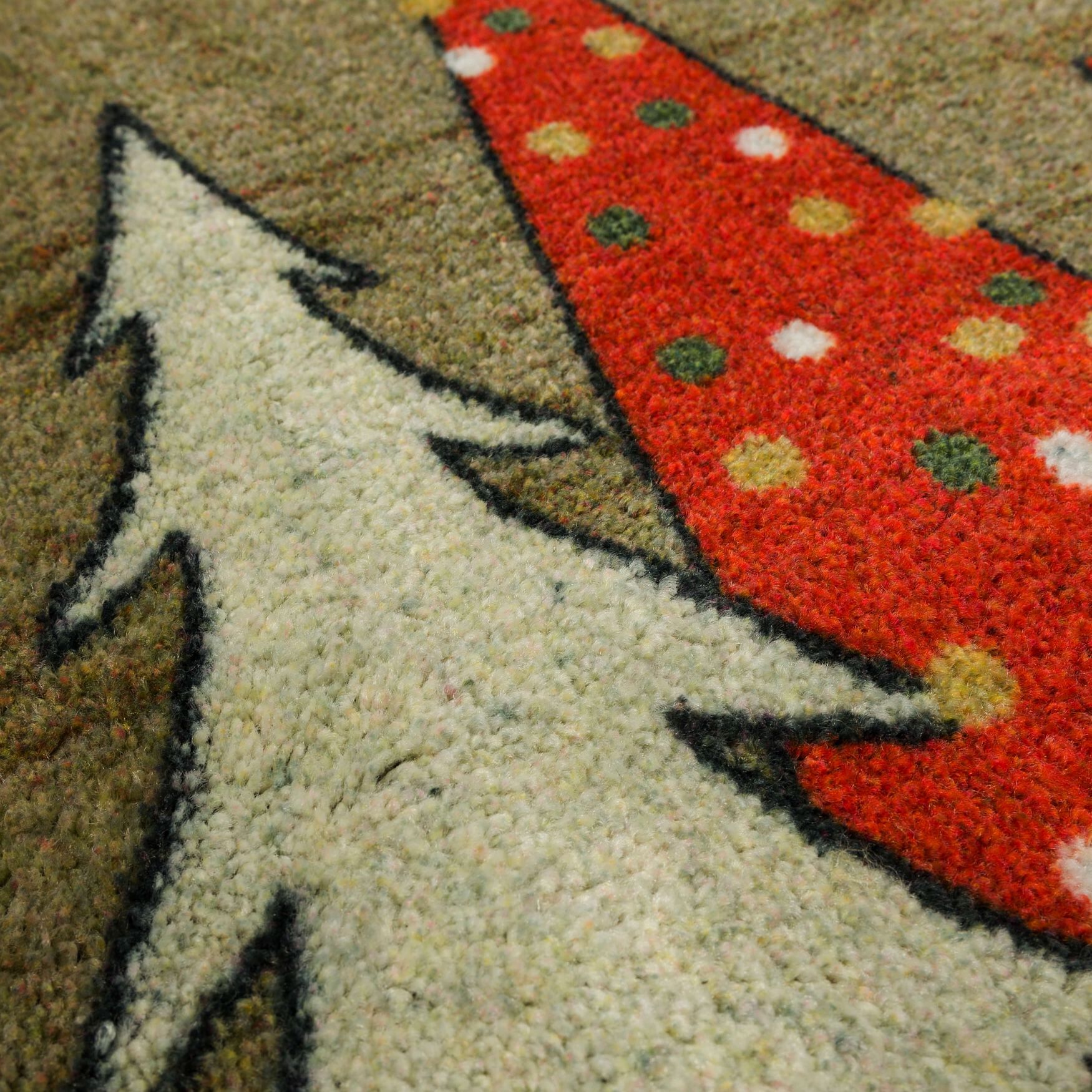 Wooden Holiday Trees Multi Kitchen Rug, , alternate image number 2
