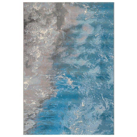 Liora Manne Marina Surf Indoor/Outdoor Rug, OCEAN, hi-res image number null
