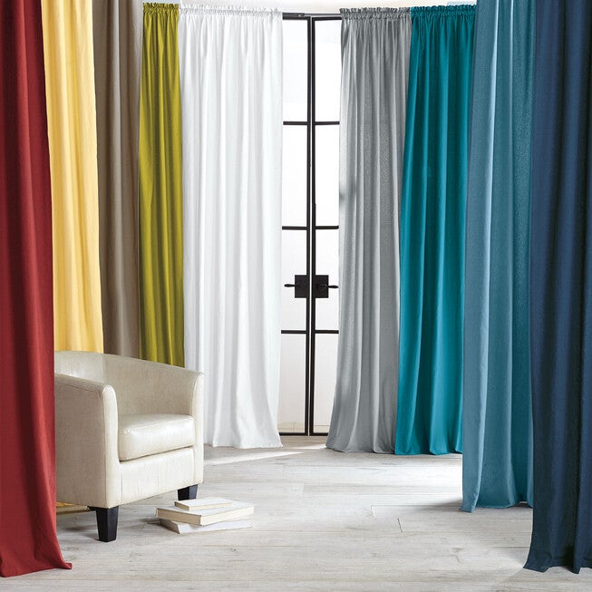BrylaneHome® Studio Cameron Cotton Canvas Rod-Pocket Panel, , alternate image number null
