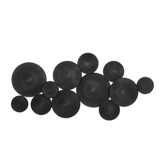 Cosmoliving By Cosmopolitan Black Metal Wall Decor, BLACK, hi-res image number null