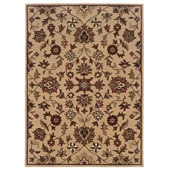 Trio Traditional Gold 5'X7' Area Rug, GOLD Trio Traditional Gold 5'X7' Area Rug, GOLD