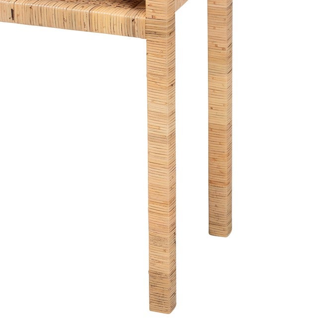 Kalimantan Bohemian Light Honey Rattan And Acacia Wood Console Table, , alternate image number null