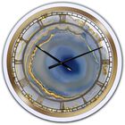 Golden Water Agate Oversized Fashion Wall Clock, , alternate image number null