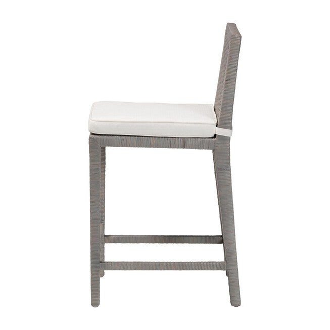 Sofia Natural Rattan Counter Stool, GREY, alternate image number null