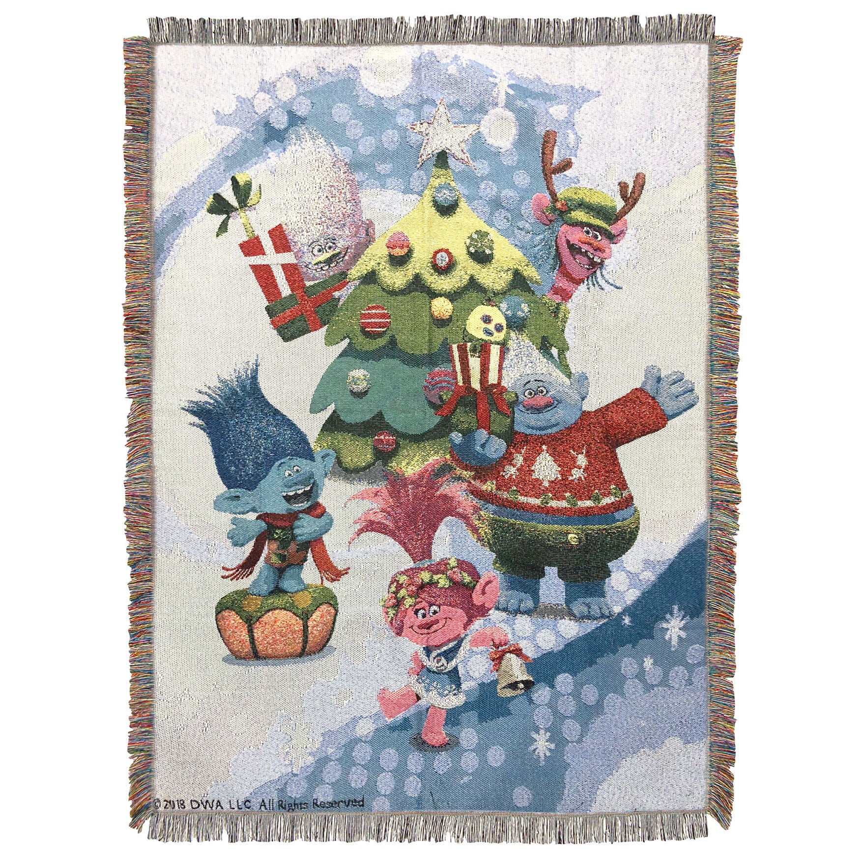Trolls Holiday Time Woven Tapestry 48X60, O, hi-res image number 0