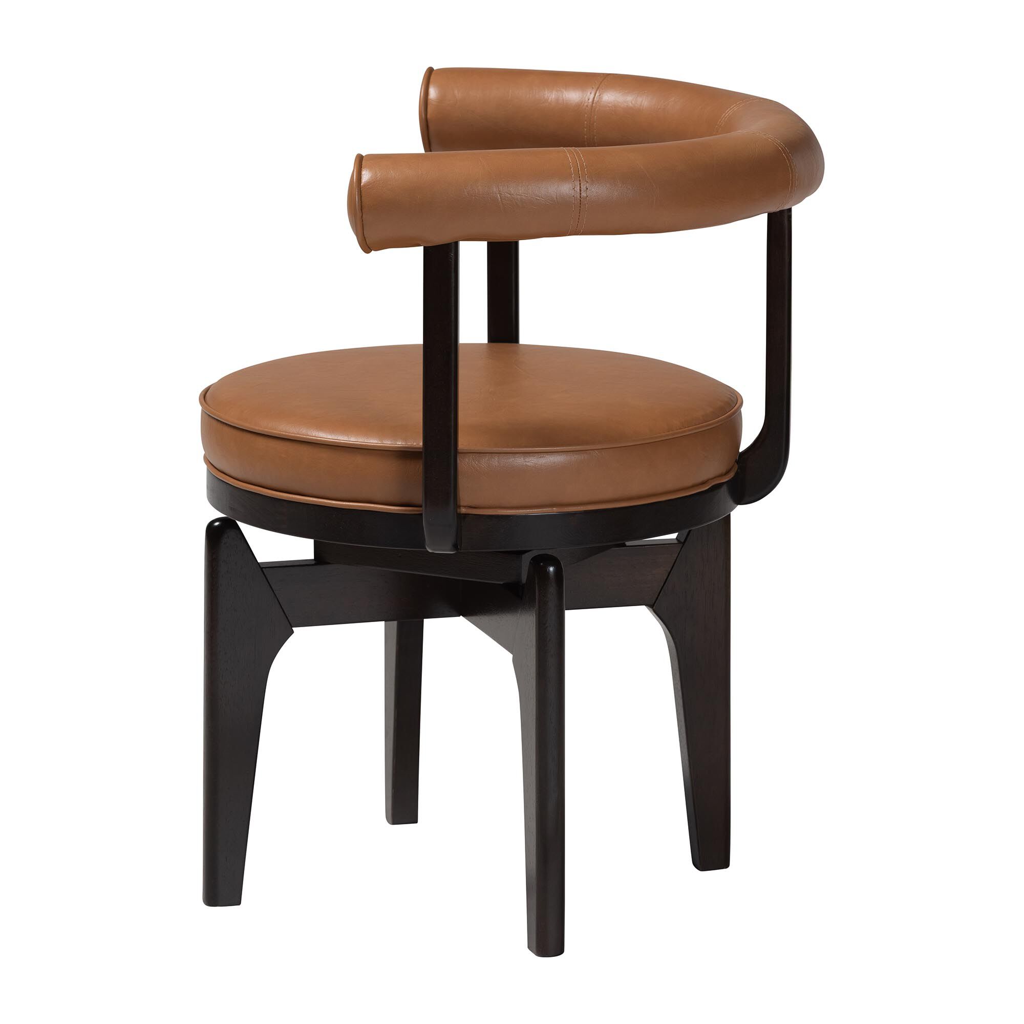 Delacruz Swivel Dining Chair, TAN, alternate image number 3