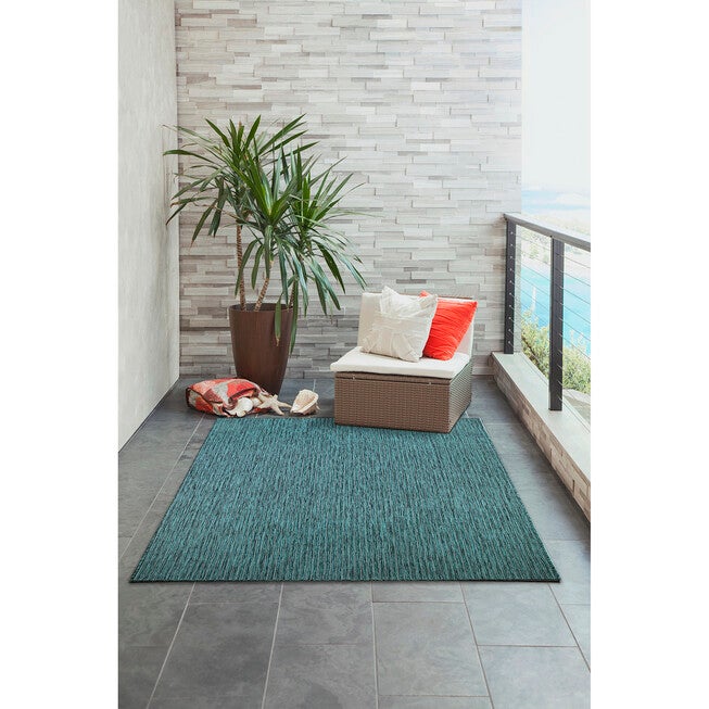 Liora Manne Carmel Texture Stripe Indoor/Outdoor Rug, , alternate image number null