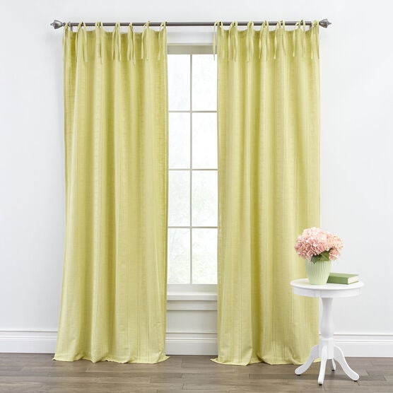 Hanna Tie Top Panel Window Brylane Home