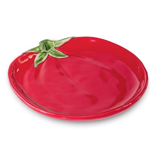 Ceramic Vegetable Plate (Set of 3), RED/GREEN/PURPLE, alternate image number null