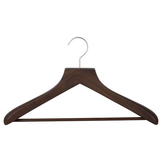 Hardwood Suit Hanger With Bar S/4, Coffee, , on-hover image number null
