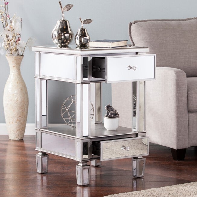 Wedlyn Mirrored Side Table, , alternate image number null