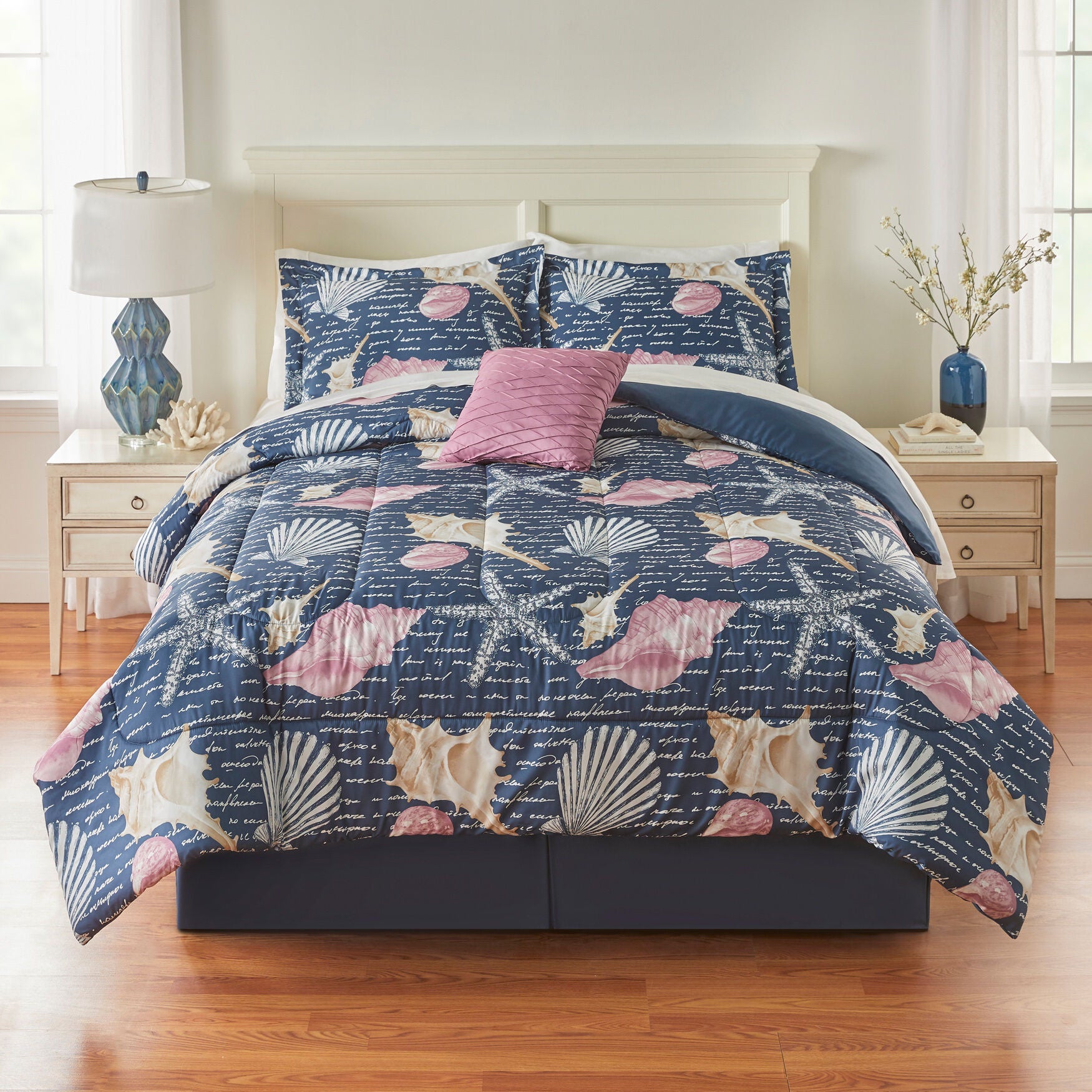 Shelly Coastal Comforter 5-PC Set, BLUE MULTI, hi-res image number 0