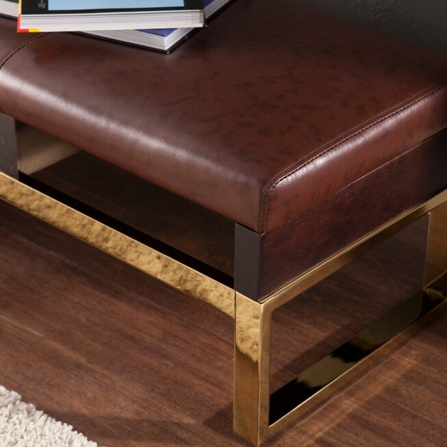 Renwick Decorative Bench - Midcentury Modern Style, , on-hover image number null
