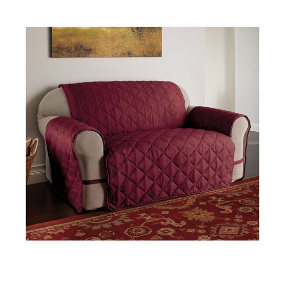 Microfiber Ultimate Sofa Furniture Slipcover, BURGUNDY, hi-res image number null