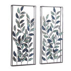 Set Of 2 Black Metal Traditional Floral Wall Decor, , alternate image number null