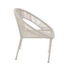 White Metal Contemporary Outdoor Chair, , alternate image number null