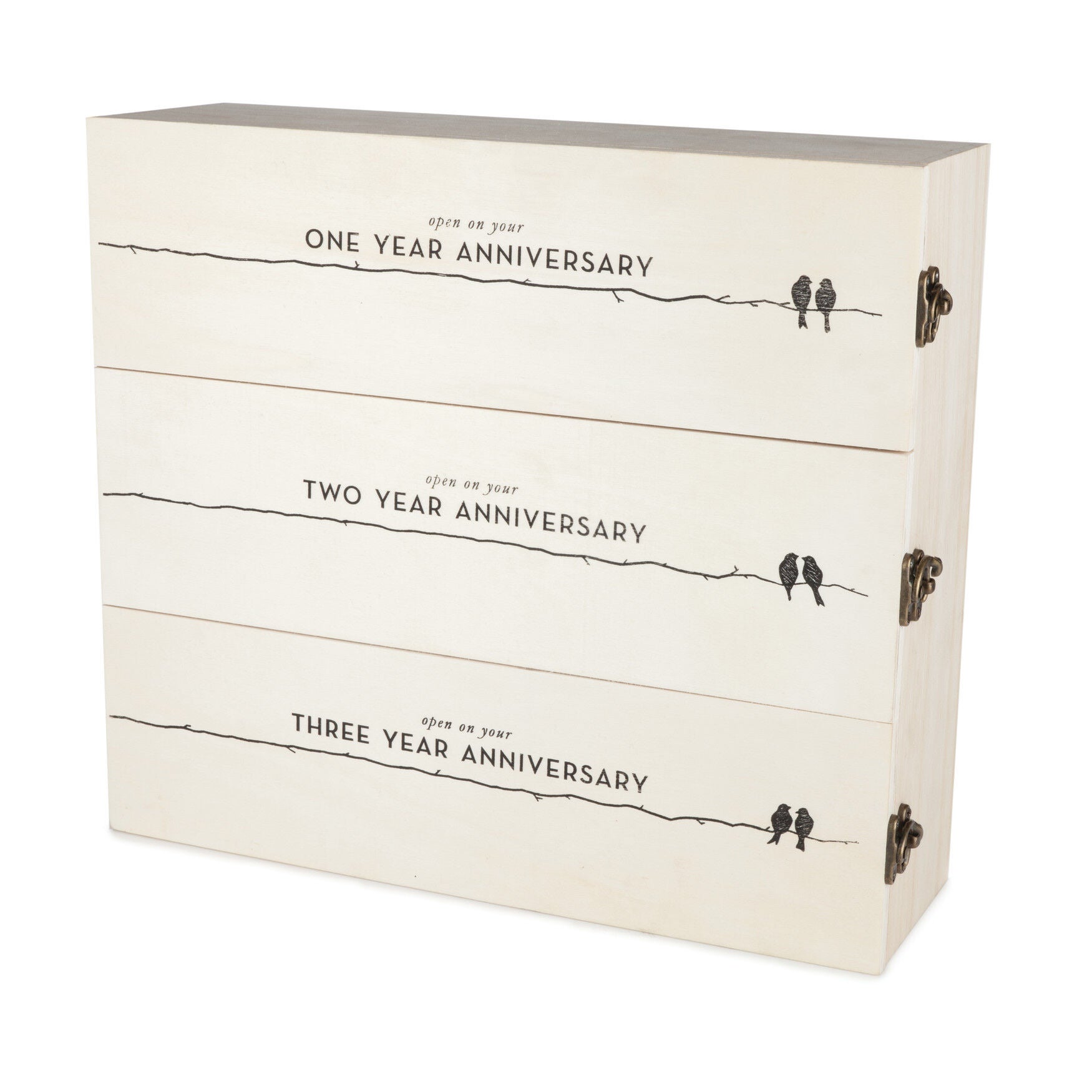 Newlywed'S Anniversary Wooden Wine Box, , alternate image number 4