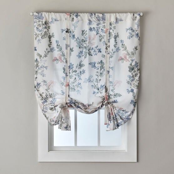 Refresh Sun-Safe Floral Tie Up Shade 40&quot; x 63&quot;, BLUSH