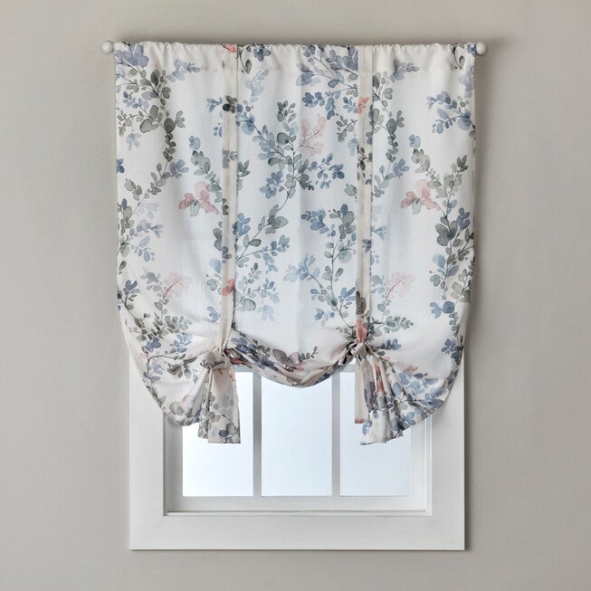 Refresh Sun-Safe Floral Tie Up Shade 40 inches x 63 inches, BLUSH, hi-res image number 0