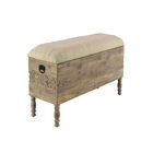 Brown Chinese Fir Farmhouse Bench, 20x47x16, , alternate image number null