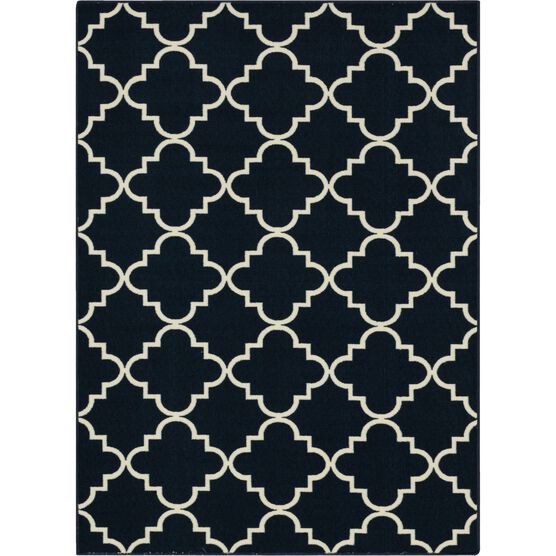 Fancy Trellis Navy 5' X 7', NAVY, hi-res image number null