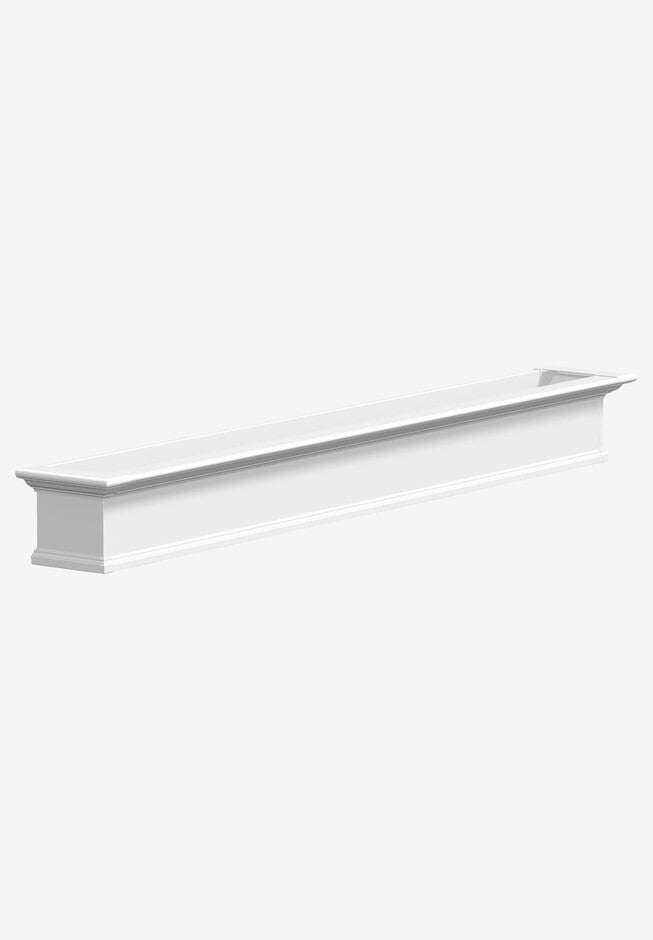 Yorkshire 8' Window Box, WHITE, hi-res image number null