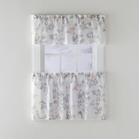 Refresh Sun-Safe Floral Valance 54&quot; x 13&quot;, BLUSH