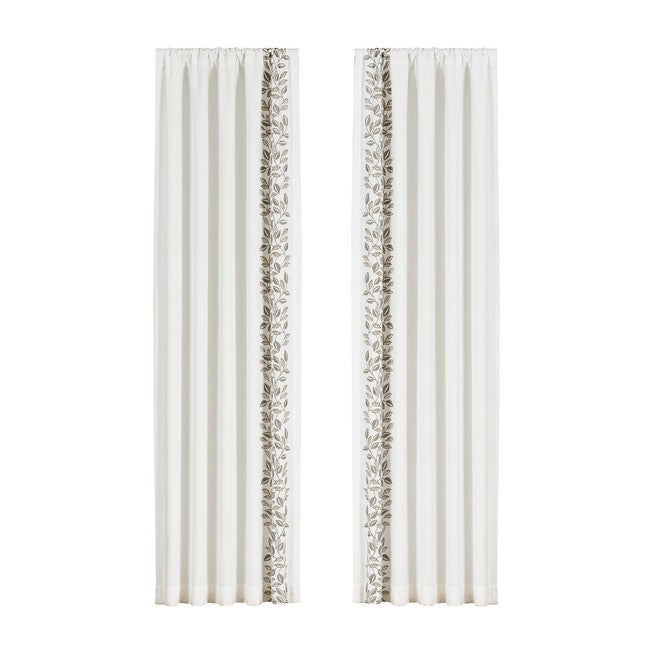 Laurel 84 Inch Window Panel Pair, WHITE, alternate image number null