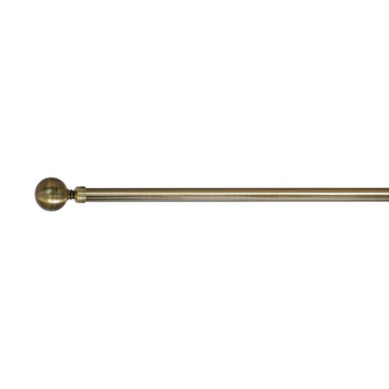 Versailles' Lexington Ball Rod Set (86in - 144in), BRASS, hi-res image number null