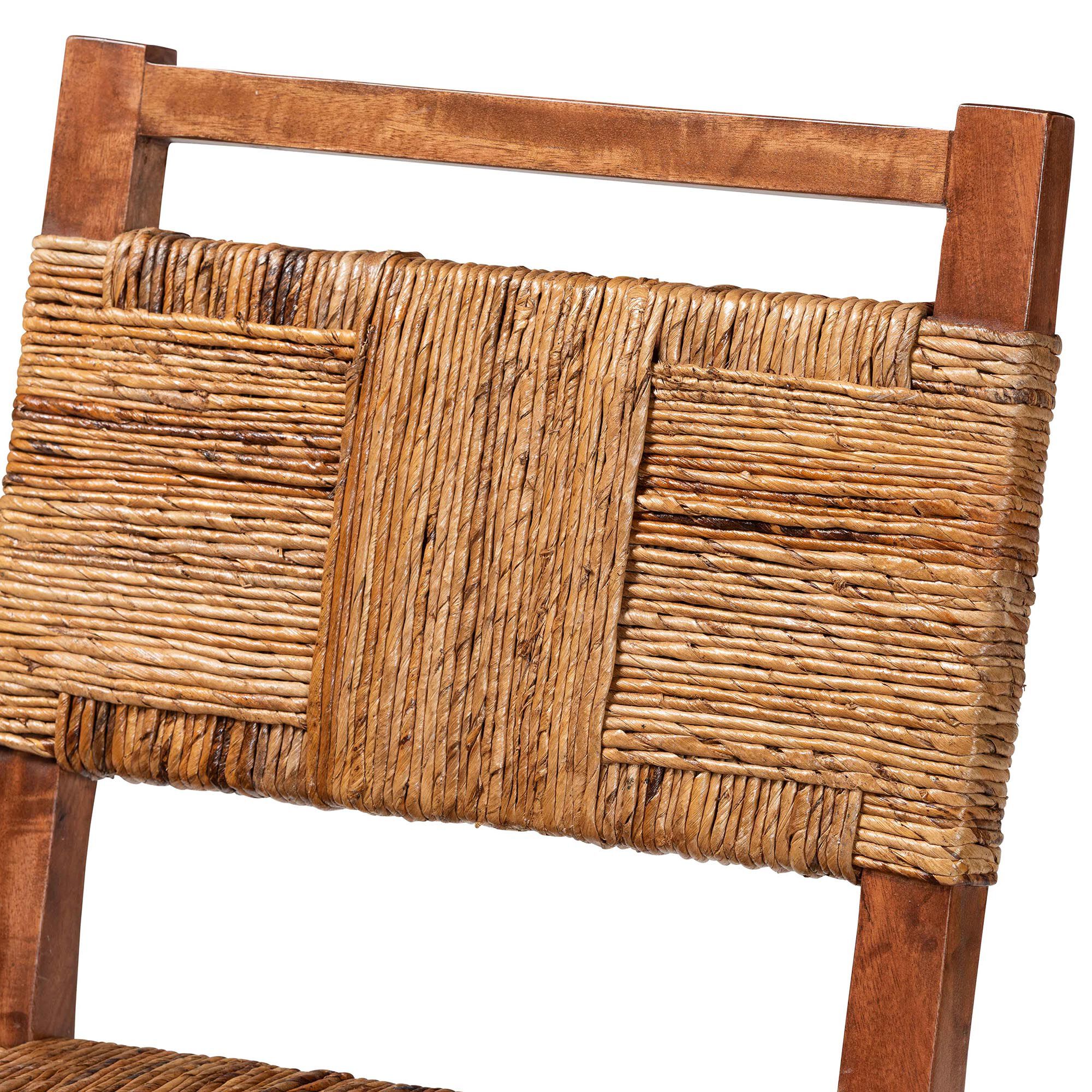 Raniya Seagrass Counter Stool Set of 2, BROWN, alternate image number 4