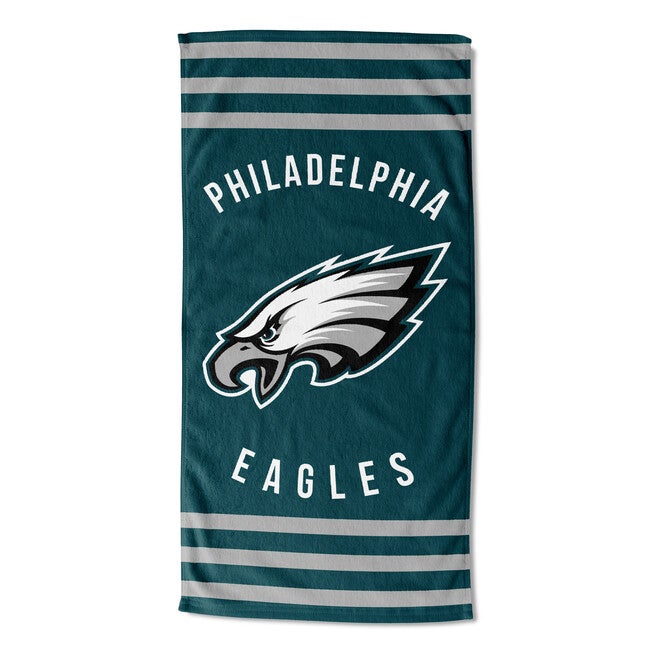 Eagles Stripes Beach Towel, MULTI, hi-res image number 0