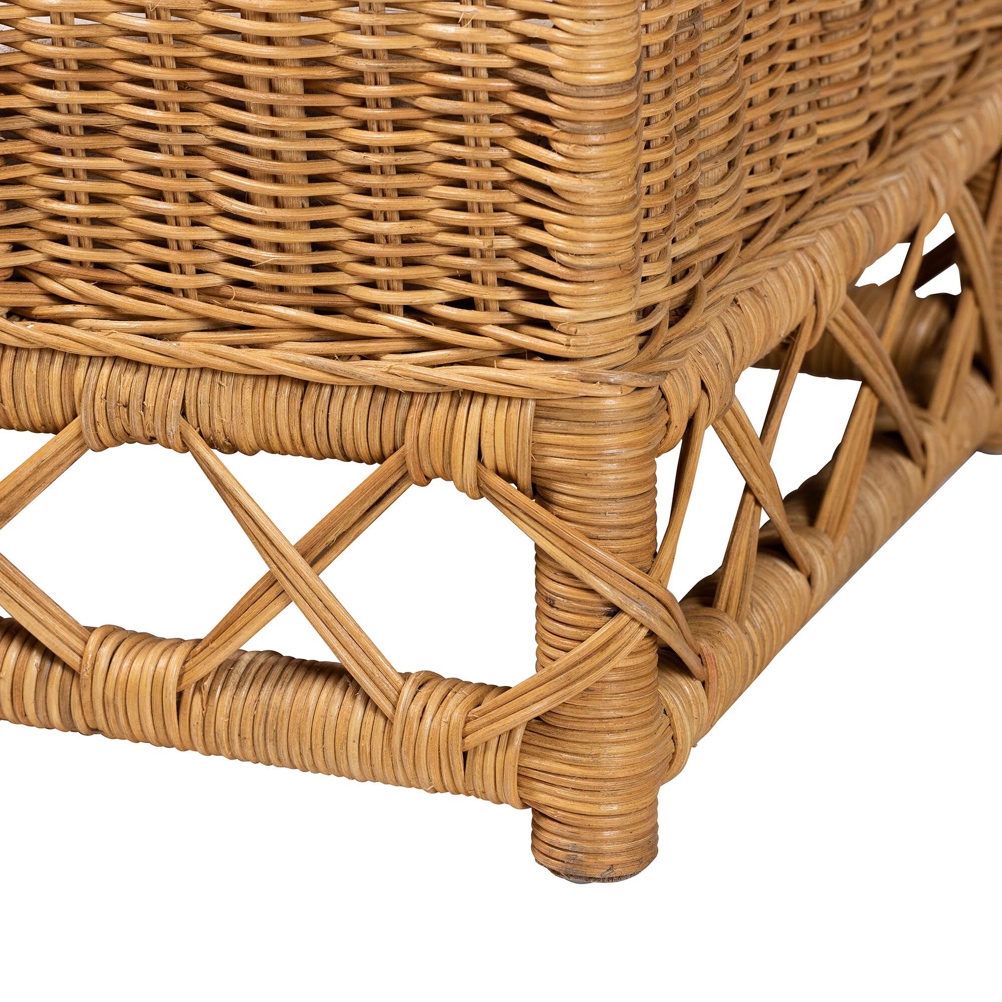 Palm Bohemian Light Honey Rattan Pet Bed, LIGHT, alternate image number 5