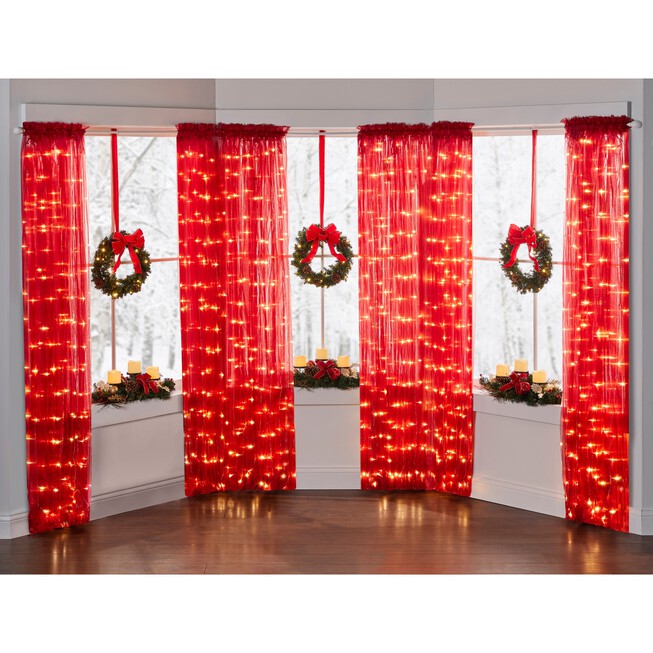 Clearance White Christmas Garland. FREE SHIPPING. Cordless, Pre