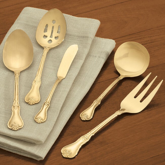 5-Pc. Serving Set, GOLD, hi-res image number null