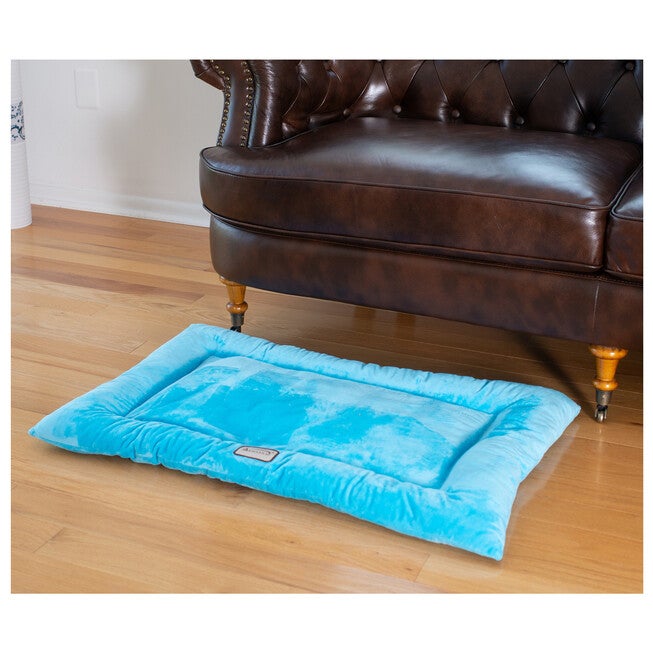 Medium Pet Bed Mat , Dog Crate Soft Pad With Poly Fill Cushion, , alternate image number null