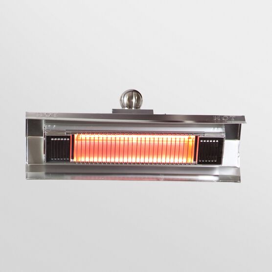 Black Steel Wall Mounted Infrared Patio Heater, STAINLESS STEEL, hi-res image number null
