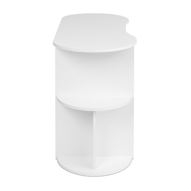 Kurv Compact Student Desk with Storage, White, , alternate image number null