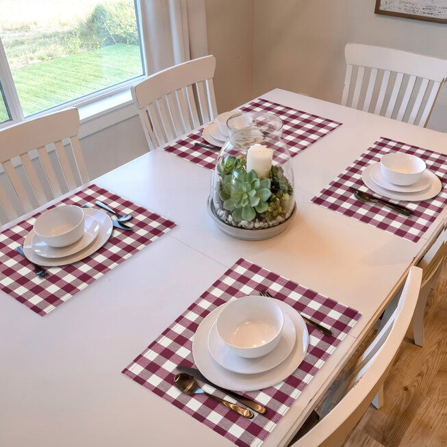 Buffalo Check Reversible Placemat - Set of Four, , alternate image number null