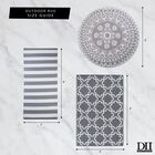 Nautical Blue Multi Stripe Outdoor Rug 4X6 Ft Floor Coverings, , alternate image number null