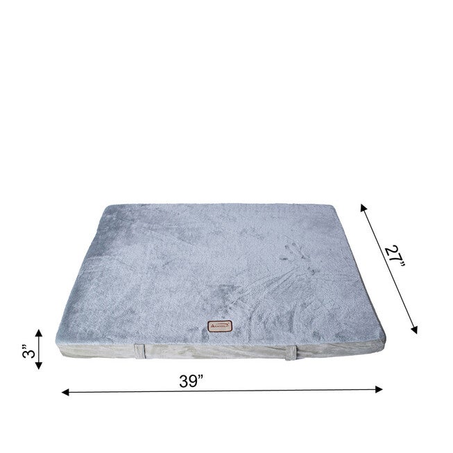 Memory Foam Orthopedic Dog Bed Mat, Sage Green/Grey, Large, , alternate image number null