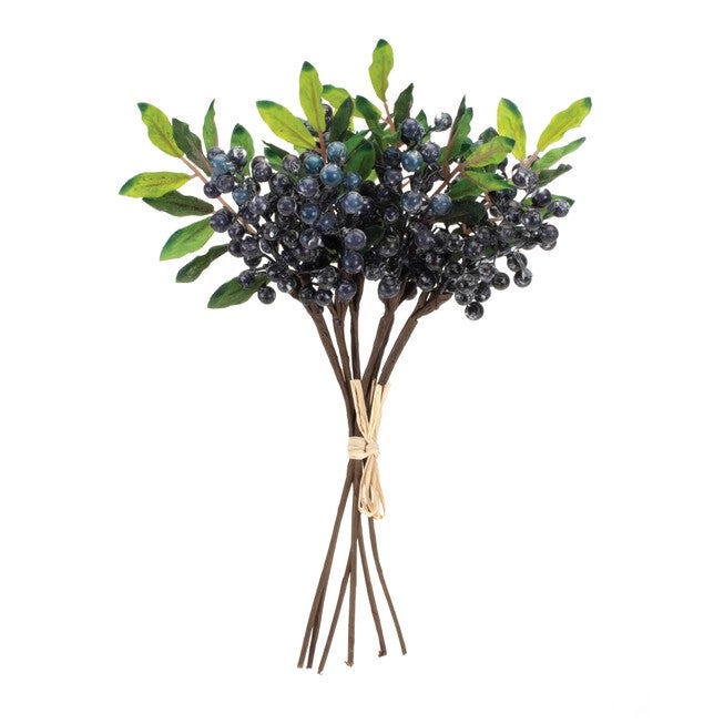 Blue Berry Foliage Bundle (Set of 2), BLUE GREEN, alternate image number null