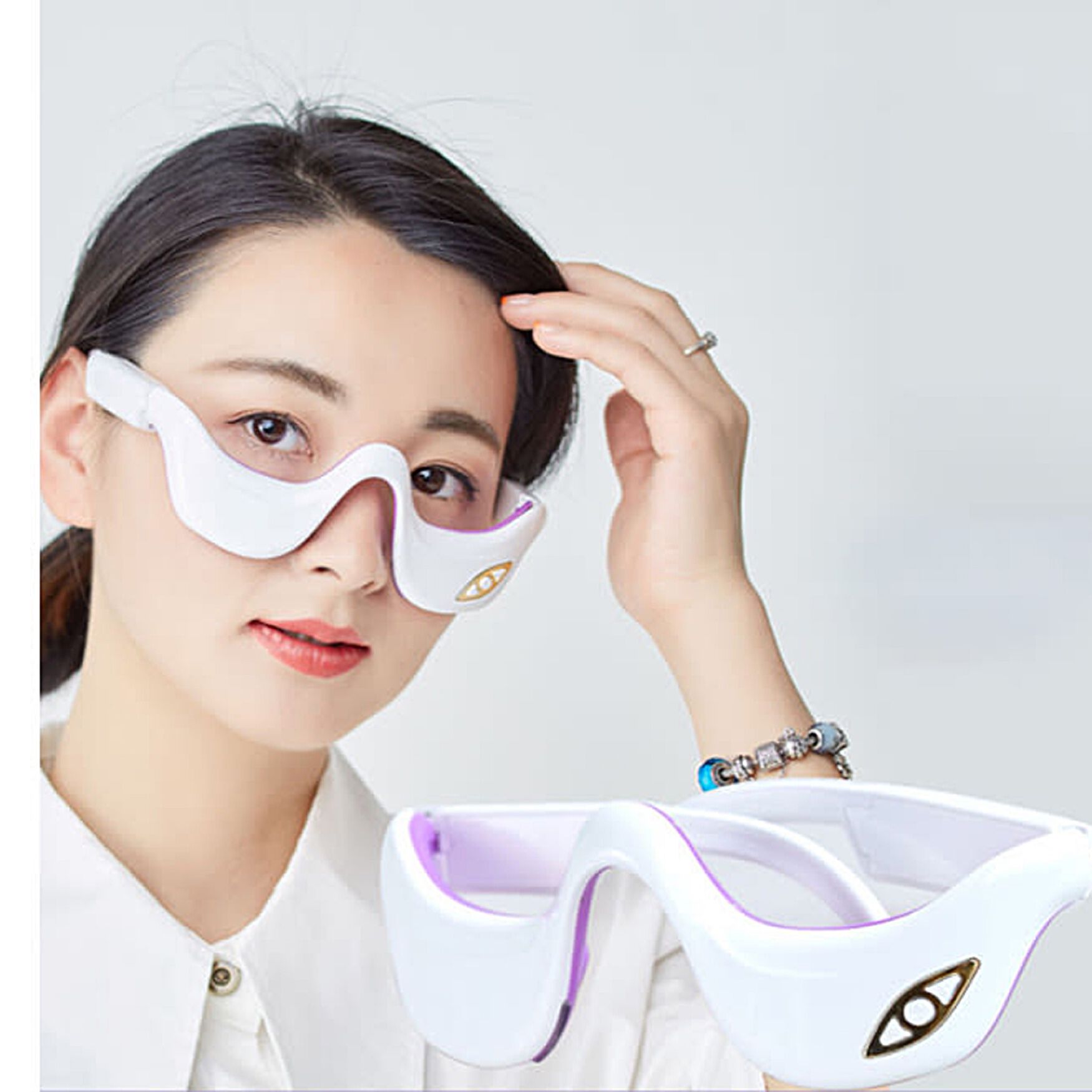 Ems Heated Eye Massager Beauty Tools, , on-hover image number 1
