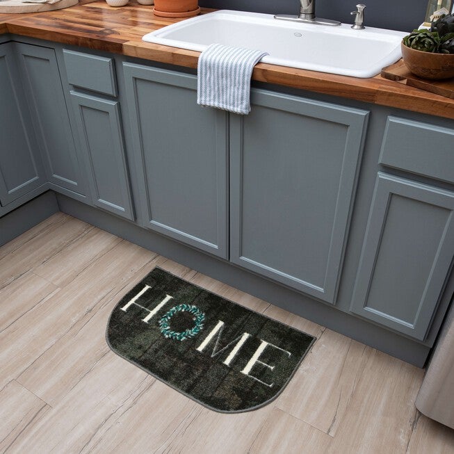 Home Wreath Kitchen Rug, , alternate image number null
