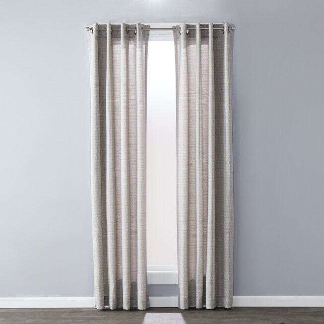 Sunsafe Maeve Window Panel Curtains, GRAY, hi-res image number 0