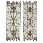 Set Of 2 White Wood Rustic Wall Décor, WHITE, hi-res image number null