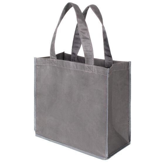 Wax Canvas Shopping Tote Bag, Charcoal, 50-Pound Capacity, CHARCOAL, hi-res image number null